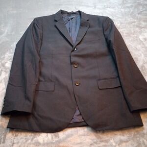 J Crew Ludlow Loro Piana Blazer Mens 42 R Black Super 120s 100% Wool Suit Jacket